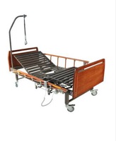 Кровать медицинская функциональная с электрическим приводом DB-10 (2 функции) деревянная с туалетным устройством ММ-56